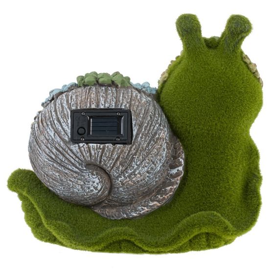 Фигурка декоративная "Улитка" (подсветка, солнечная батарея),  L34 W17 H31 см