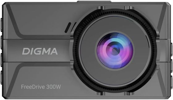 Видеорегистратор Digma FreeDrive 300W черный 130° 1440x2560 Wi-Fi (FD300W)