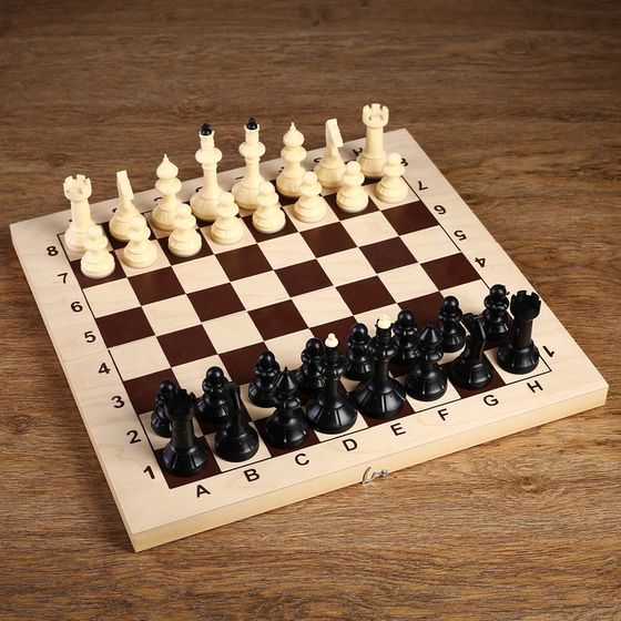 Шахматные фигуры обиходные &quot;Айвенго&quot;, король h-10 см, без доски, в картонной упаковке