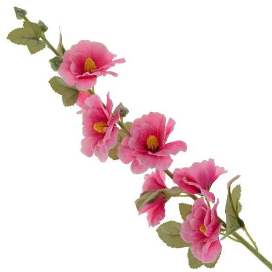 Цветок искусственный "Мальва", L10 W10 H88 см