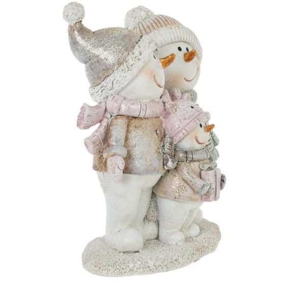 Фигурка декоративная "Снеговики", L10 W4,5 H11 см