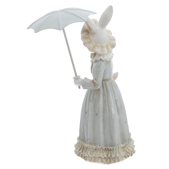 Фигурка декоративная "Зайчиха с зайчонком", L15,5 W12 H21 см