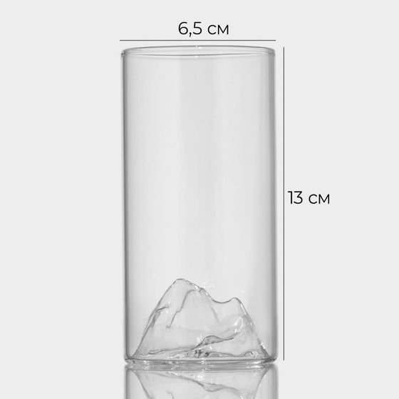 !09 Стакан «Горы», 300 мл, стекло, прозрачный