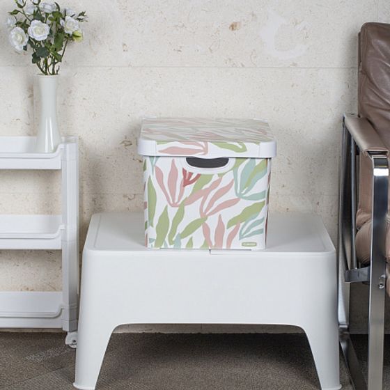 Коробка декоративная DECO&#39;S STOCKHOLM L modern leaves 22л