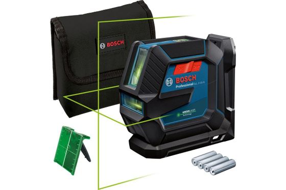 Нивелир лазерный Bosch GLL 2-15G 2кл.лаз. 540нм цв.луч. зеленый 2луч. (0601063W02)