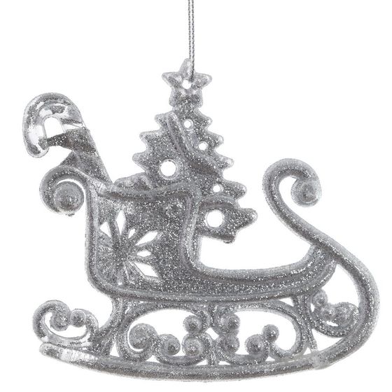 Изделие декоративное подвесное &quot;Сани&quot;, L12 W0,5 H10 см, 4в.