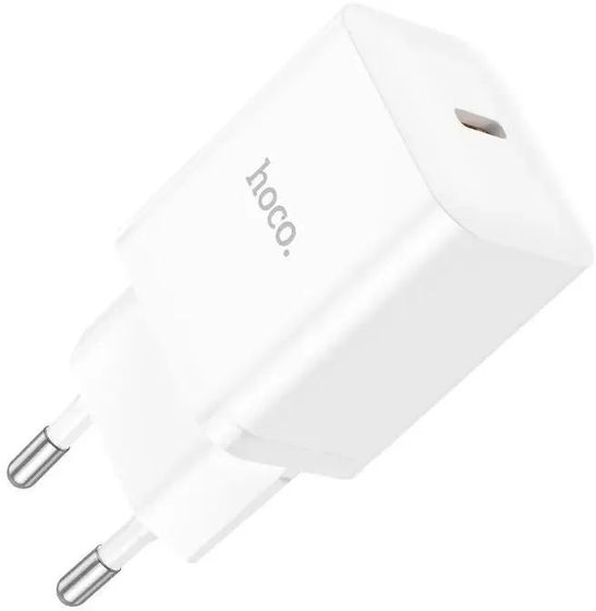 Сетевое З/У Hoco N27 Innovative 1хType-C 20Вт 5-12В 3А PD/QC/AFC белый