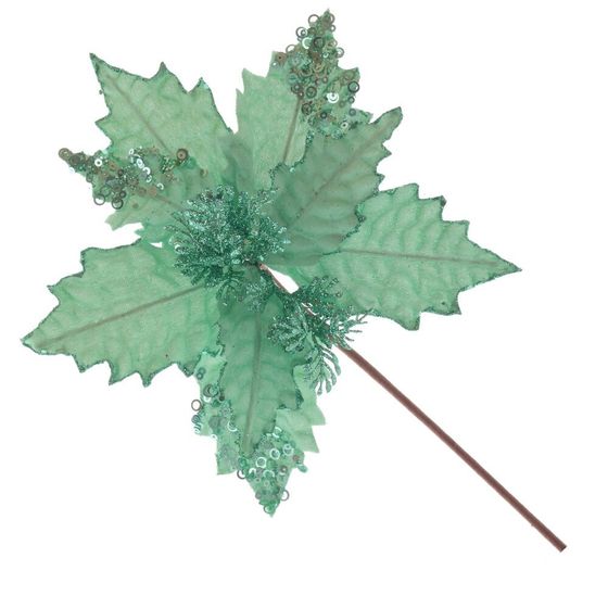 Цветок искусственный &quot;Пуансеттия&quot;, L25 W25 H38 см, 3в.