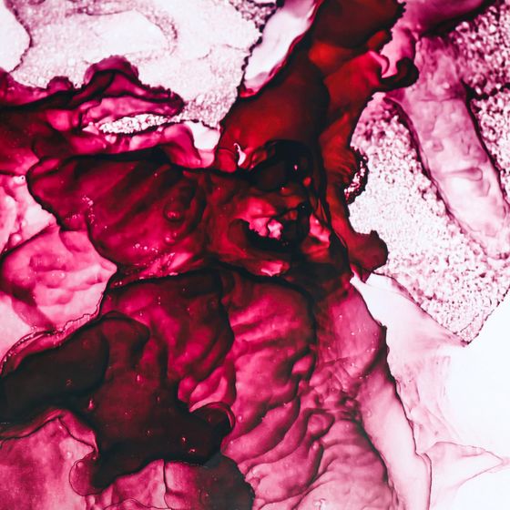 !Бумага упаковочная 2 листа глянцевая &quot;Мрамор&quot;, винный-синий, 50 х 70 см