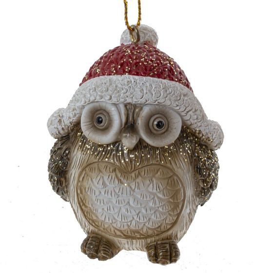 Фигурка декоративная подвесная &quot;Сова&quot;, L5 W4 H7 см, 3в.