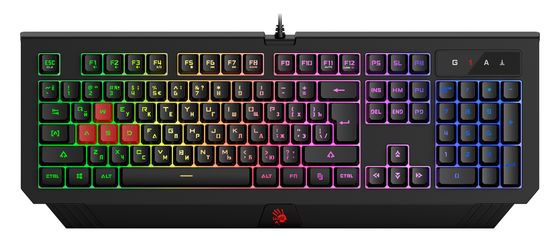 Клавиатура A4Tech Bloody B120N LED игровая проводная черный