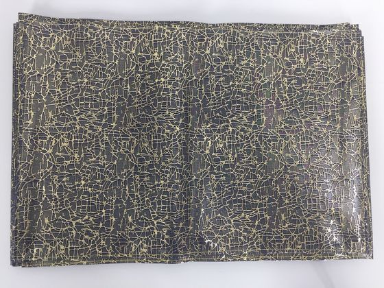 !09 НАБОР 4 ШТУКИ - Салфетка сервировочная "Камни" 40/30 см. цвет золотой