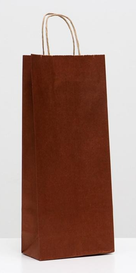 !09 Пакет под бутылку (набор 5 штук) «Бордо», 14 х 8 х 32 см.