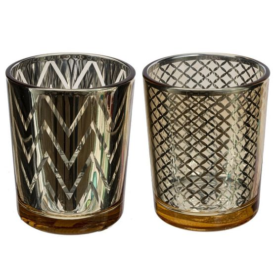 Подсвечник, L5,5 W5,5 H6,5 см, 2в.