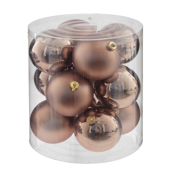 Набор из 12шт Украшение новогоднее &quot;Шар&quot;, D 8 см, L19 W19 H21,5 см