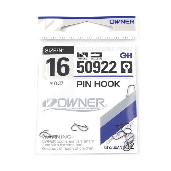 Крючок OWNER Pin Hook BC №16, 12 шт.