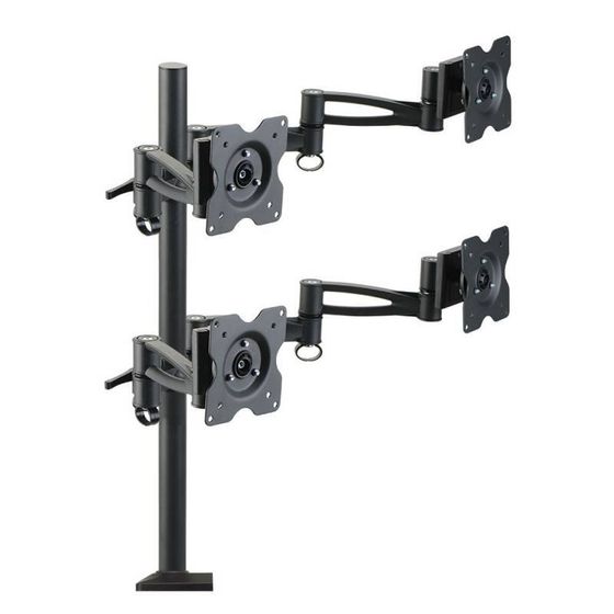 Кронштейн для мониторов Kromax OFFICE-4 черный 15&quot;-32&quot; макс.8кг настольный поворот и наклон