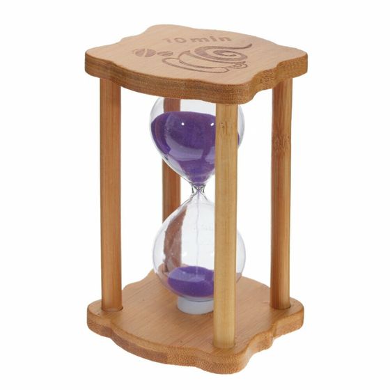 Часы песочные (10 мин.), Д9 Ш9 В14 см, 4в.