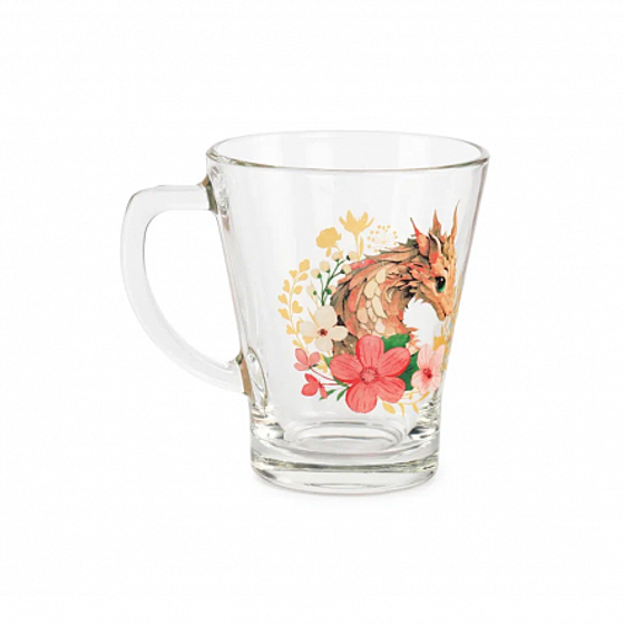 Кружка АУРА ЦВЕТОЧНЫЙ ДРАКОН 300мл