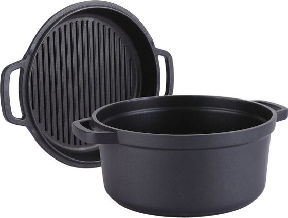 Maestro GARNEK Z PATELNIĄ GRILLOWĄ 3,3L 24cm MAESTRO MR-4124