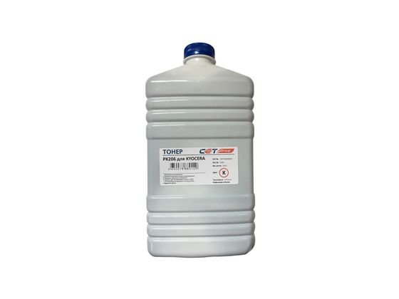 Тонер Cet PK206 OSP0206K-500 черный бутылка 500гр. для принтера Kyocera Ecosys M6030cdn/6035cidn/6530cdn/P6035cdn
