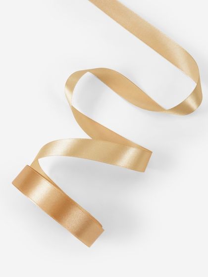 !09 Набор 5 штук - Лента атласная, 20 мм × 23 ± 1 м, цвет шампань №132