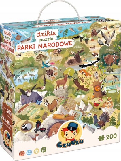 Czuczu Puzzle Dzikie puzzle - Parki Narodowe 200 elementów