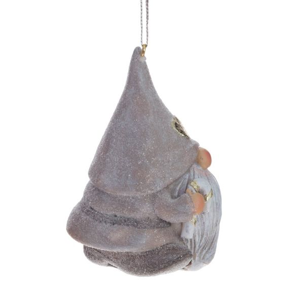 Фигурка декоративная подвесная &quot;Гном&quot;, L5,5 W5,5 H6,5 см, 2в.