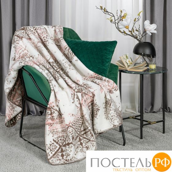 CASSIA РОКСАНА роз Плед 130x180, 1 пр., 60% хл., 40% акрил