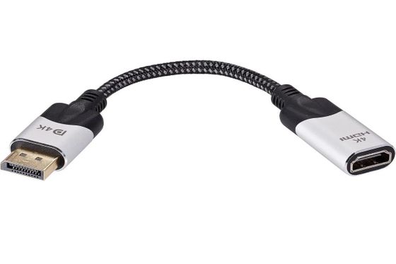 Кабель Vcom DisplayPort-HDMI 0.15м черный (CG621M-0.15)