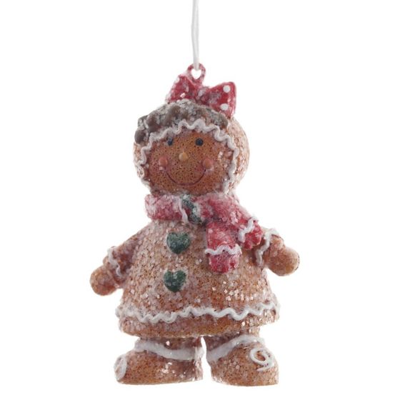 Фигурка декоративная подвесная &quot;Пряничный человечек&quot;, L4,5 W3,5 H8 см, 2в.