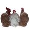 Фигурка декоративная &quot;Курица с петухами&quot;, L22 W15 H15 см