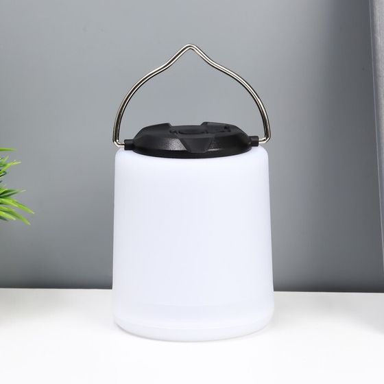 Ночник &quot;Фулли&quot; LED 4Вт USB АКБ IP65 бело-черный 7,8х7,8х9,5 см RISALUX