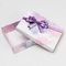 !09 Набор 3 штуки, Коробка подарочная «Бант», сиреневая, 21 х 15 х 5 см