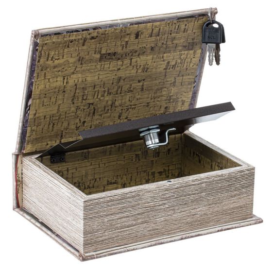 Шкатулка-книга с замком, Д16 Ш7 В22 см