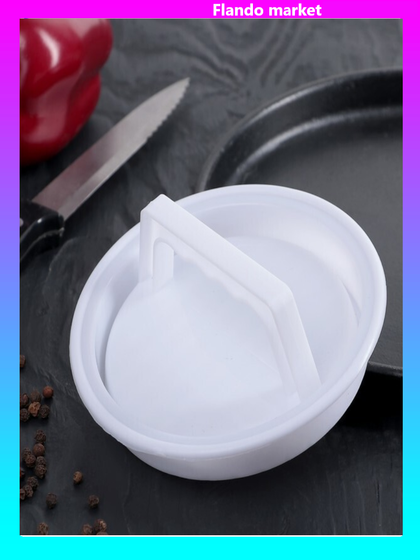 !09 Набор из 3-х штук - Пресс для бургеров «Шеф», 13×5.5 см, цвет белый