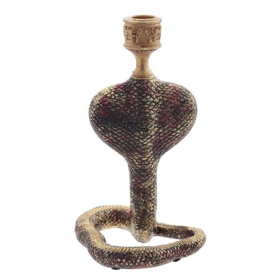 Подсвечник &quot;Змея&quot;, L12,5 W13,5 H24 см, 2в.