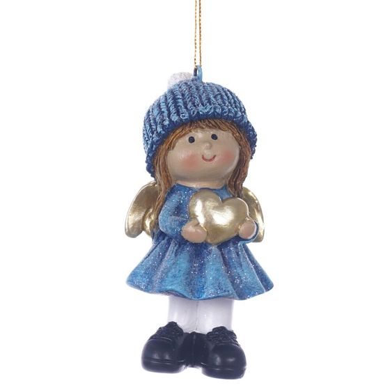 Фигурка декоративная "Ангел",  L4,5 W3,5 H10 см, 2в.