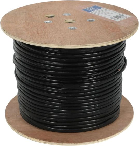 Витая пара Ningbo FTP 4 пары cat5E solid 0.5мм Cu molded 305м серый outdoor стальной трос