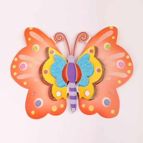 !09 Набор из 4-х декоративных наклеек "Дикие животные": Наклейка декоративная самоклеющаяся, 35,5 х 25 см., дизайн БЕГЕМОТ+ОБЕЗЬЯНА+МИШКА+БАБОЧКА