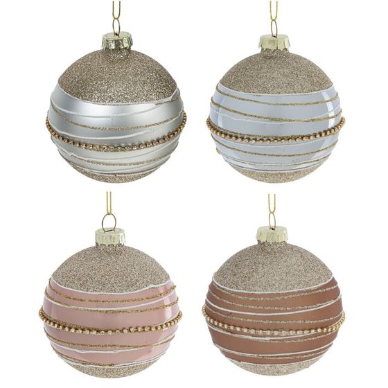 Набор из 12шт Украшение новогоднее &quot;Шар&quot;, D 8 см, L35 W25 H8,5 см