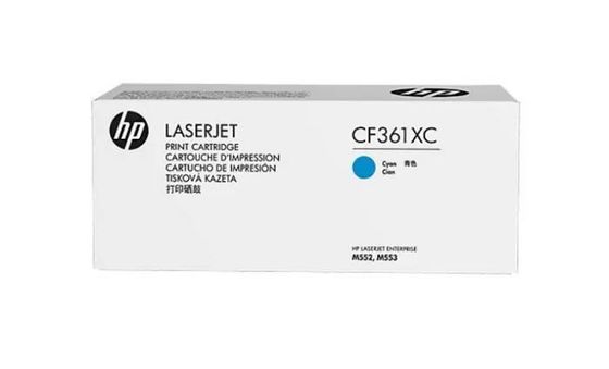 Картридж лазерный HP 508X CF361XC голубой увеличенной емкости (9500 стр) (белая коробка)