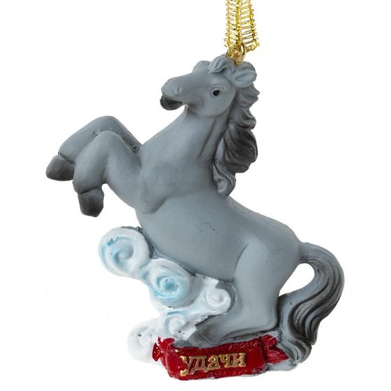 Фигурка декоративная подвесная &quot;Лошадка&quot;, L6,5 W3 H7,5 см, 4в.