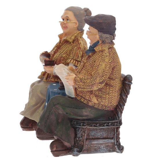 Фигурка декоративная &quot;Бабушка с дедушкой&quot;, Д21 Ш9 В15 см, 2в.