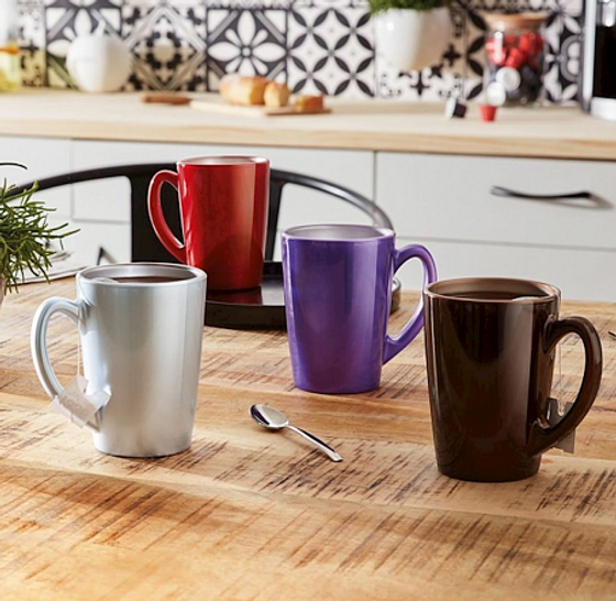 Кружка ФЛЭШИ КОЛОРС коричневая 320мл