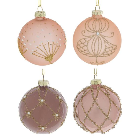 Набор из 12шт Украшение новогоднее &quot;Шар&quot;, D 8 см, L35 W25 H8,5 см