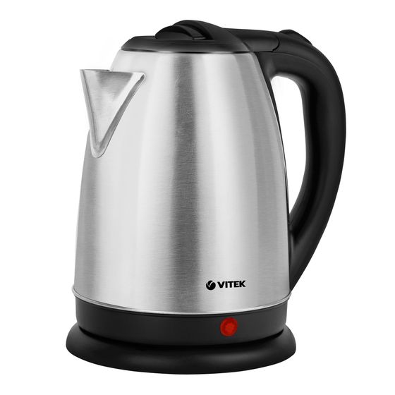 Чайник электрический Vitek VT-1125 MC 1.8л 1800Вт серебро/черный