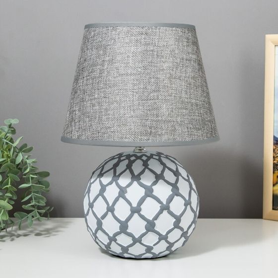 Лампа настольная с абажуром Е14 40 Вт 220 В «Шар в сети» 25×25×33 см RISALUX