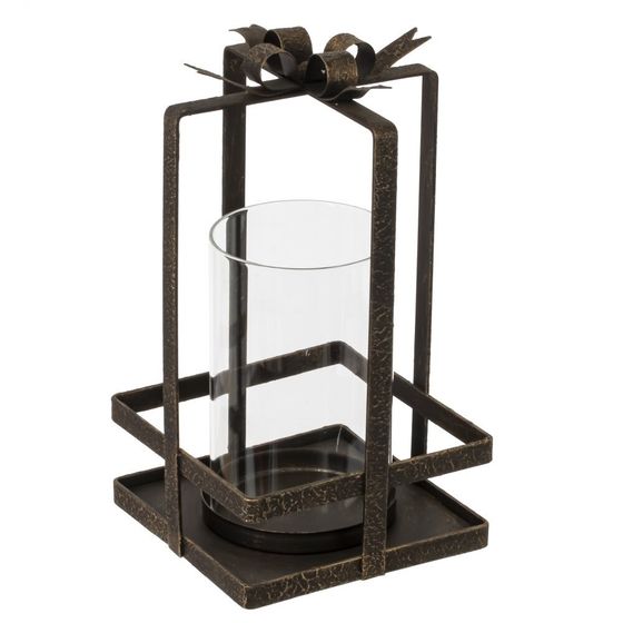 Подсвечник, L12 W12 H22 см