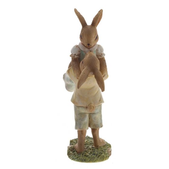 Фигурка декоративная "Зайцы", L13 W5,5 H18 см